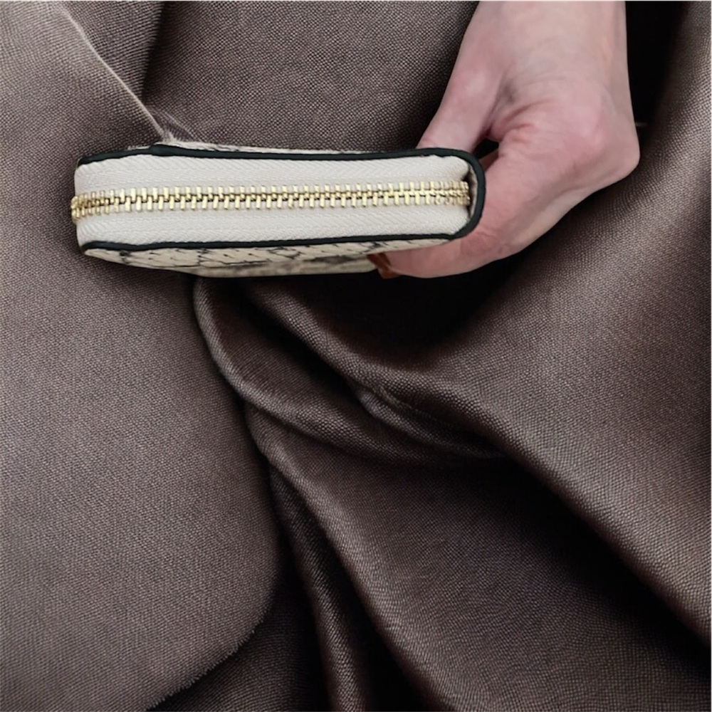 Coach Python Embossed Long Zip Wallet NWT MSRP $5… - image 4